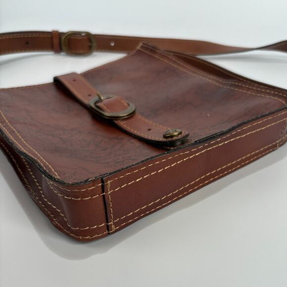 EUC Patricia Nash Purse Smooth Leather Venezia Crossbody Bag Boho Hippie Handbag - Picture 4 of 11